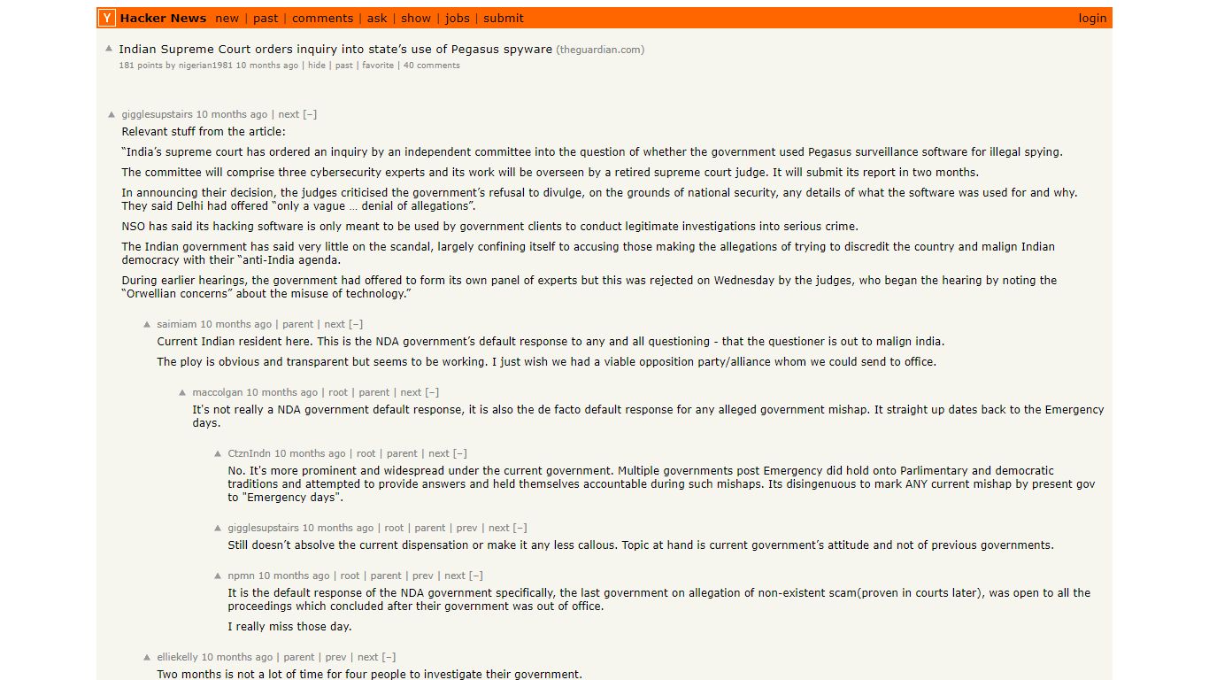 Indian Supreme Court orders inquiry into state’s use of Pegasus spyware ...